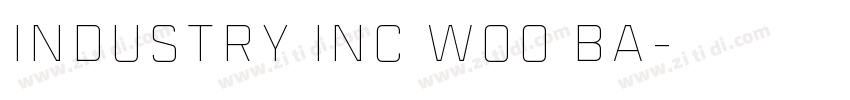 Industry Inc W00 Ba字体转换